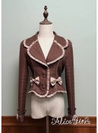 Alice Girl Bear Chocolate Jacket(2nd Pre-Order/2 Colours/Full Payment Without Shipping)